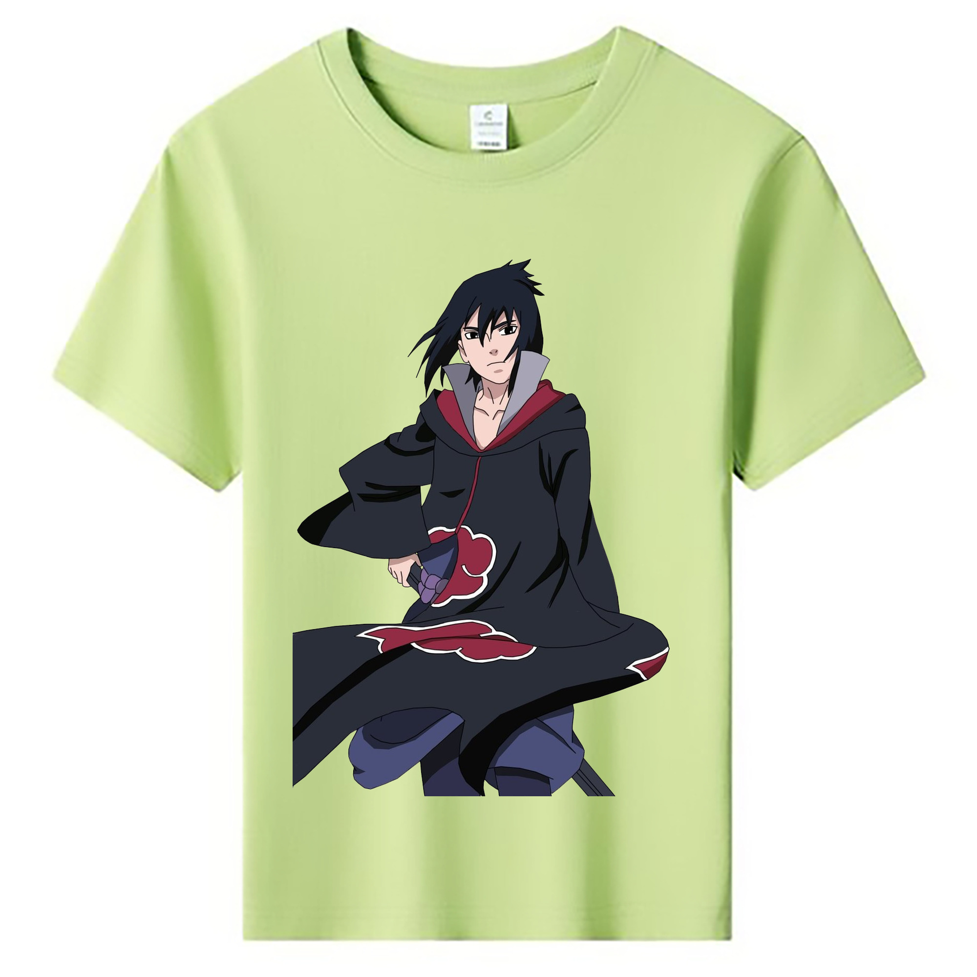 （画像用） NARUTO -ナルト- うちは サスケ Uchiha Sasuke 綿100％キッズTシャツ（フロントプリント）
